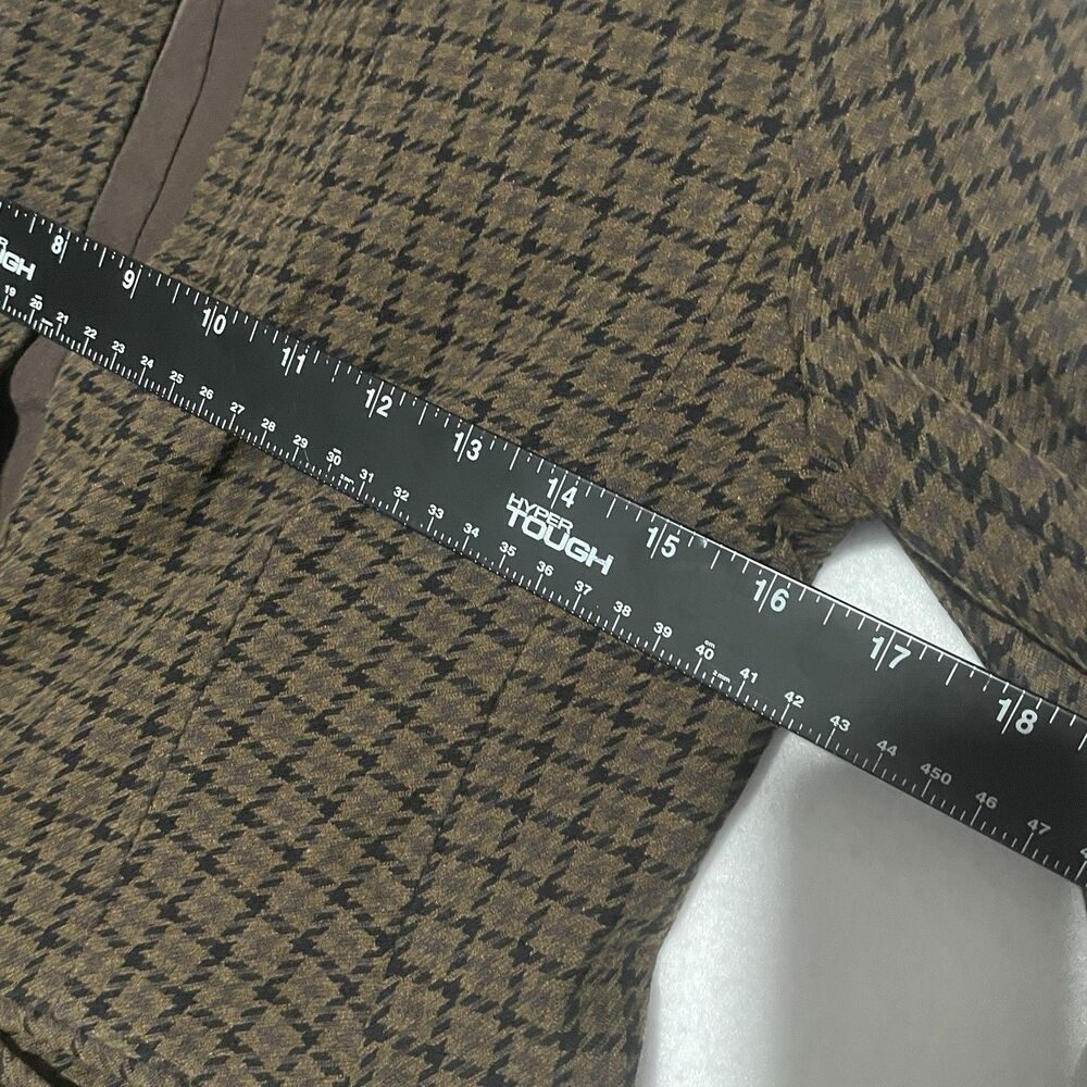 Old Navy Blazer Womens Small S Brown Houndstooth Corpcore Academia Preppy Office - Picture 7 of 16